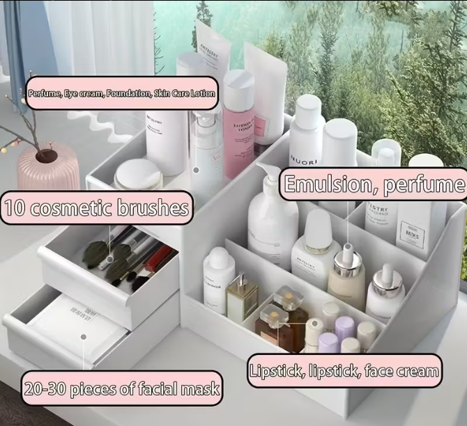 LUXEAURA™ Cosmetic Organizer